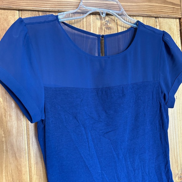 Short sleeve mesh dress top - Picture 2 of 5